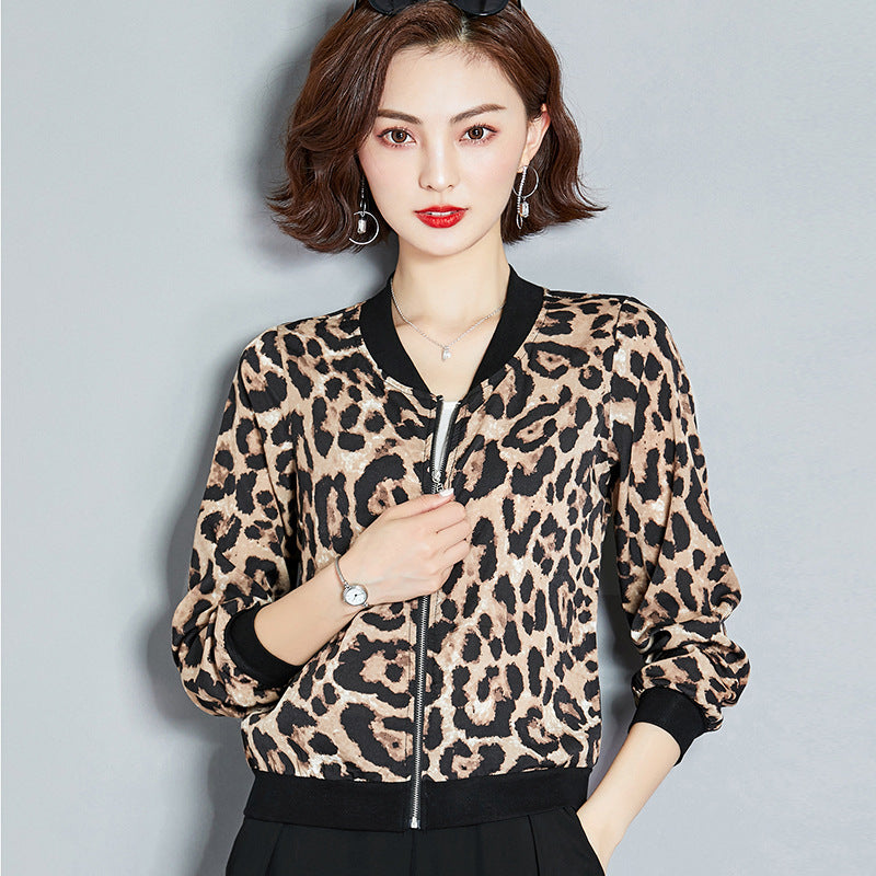 Chiffon Leopard Print Cardigan