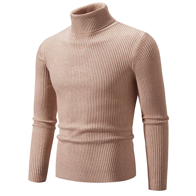 Turtleneck Casual Men's Thin Slim Knit Sweater