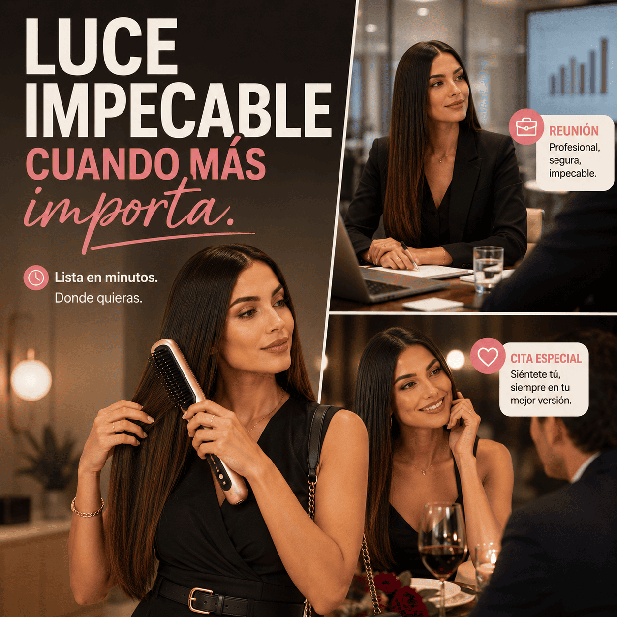 “LISSÉ™ Cepillo Alisador Premium