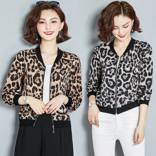 Chiffon Leopard Print Cardigan