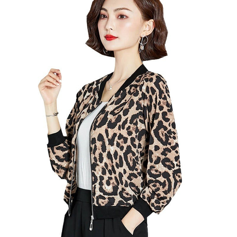 Chiffon Leopard Print Cardigan