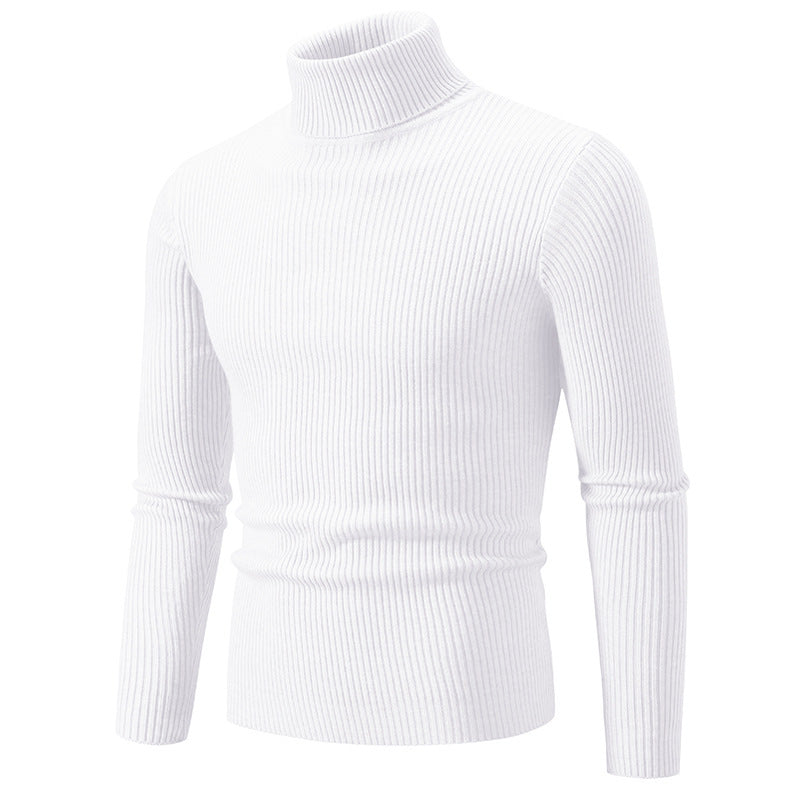 Turtleneck Casual Men's Thin Slim Knit Sweater