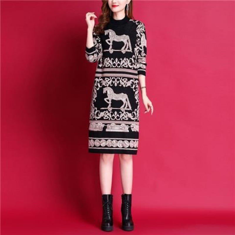 Oversized Women's Knitted Dress