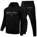 Men's Hoodie Suit Milan Printed Sweatshirt